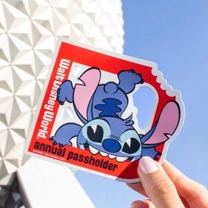 DISNEY World Annual Passholder Magnet featuring Stitch